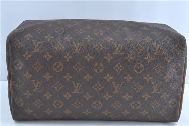 Authentic Louis Vuitton Monogram Speedy 35 Hand Bag M41524 LV H9579