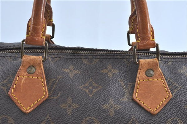 Authentic Louis Vuitton Monogram Speedy 35 Hand Bag M41524 LV H9579