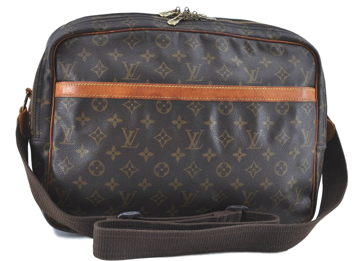 Auth Louis Vuitton Monogram Reporter GM Shoulder Cross Body Bag M45252 LV H9583