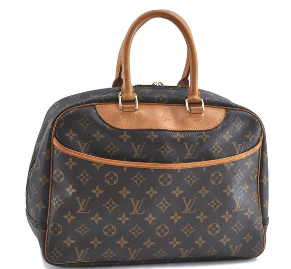 Authentic Louis Vuitton Monogram Deauville Hand Bag M47270 LV H9586