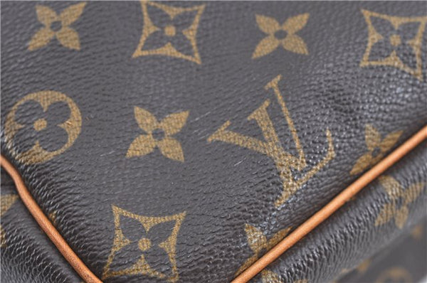 Authentic Louis Vuitton Monogram Deauville Hand Bag M47270 LV H9586