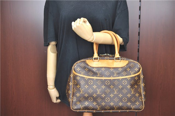 Authentic Louis Vuitton Monogram Deauville Hand Bag M47270 LV H9586