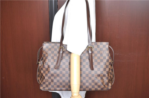 Authentic Louis Vuitton Damier Chelsea Shoulder Tote Bag N51119 LV H9590