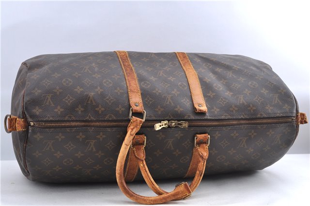 Auth Louis Vuitton Monogram Keepall Bandouliere 55 Boston Bag M41414 Junk H9592