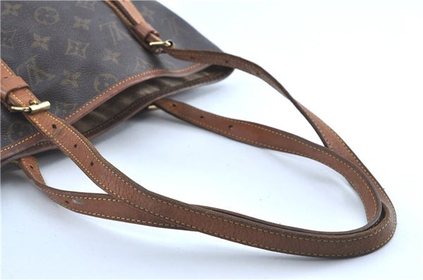 Authentic Louis Vuitton Monogram Bucket GM Shoulder Bag M42236 LV Junk H9593