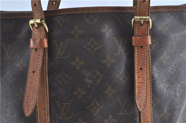 Authentic Louis Vuitton Monogram Bucket GM Shoulder Bag M42236 LV Junk H9593