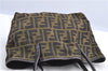 Authentic FENDI Zucca Tote Bag Nylon Leather Brown H9599