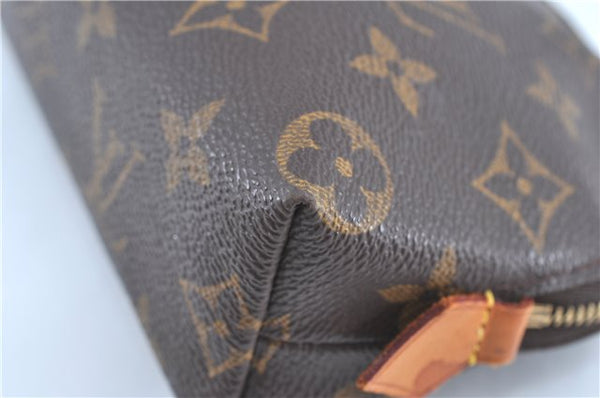 Authentic Louis Vuitton Monogram Pochette Cosmetic Pouch M47515 LV H9601