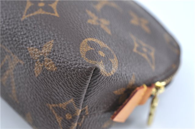 Authentic Louis Vuitton Monogram Pochette Cosmetic Pouch M47515 LV H9601