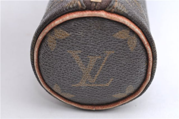 Authentic Louis Vuitton Monogram Trousse Ronde Pen Case Pouch M47630 LV H9605