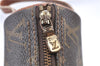 Authentic Louis Vuitton Monogram Trousse Ronde Pen Case Pouch M47630 LV H9605