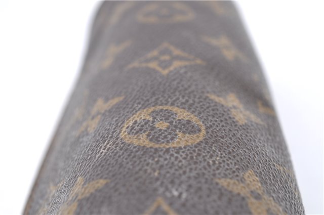 Authentic Louis Vuitton Monogram Trousse Ronde Pen Case Pouch M47630 LV H9605