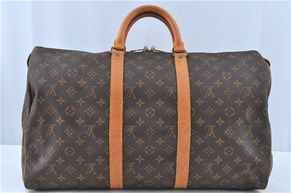 Authentic Louis Vuitton Monogram Keepall 50 Travel Boston Bag M41426 LV H9606