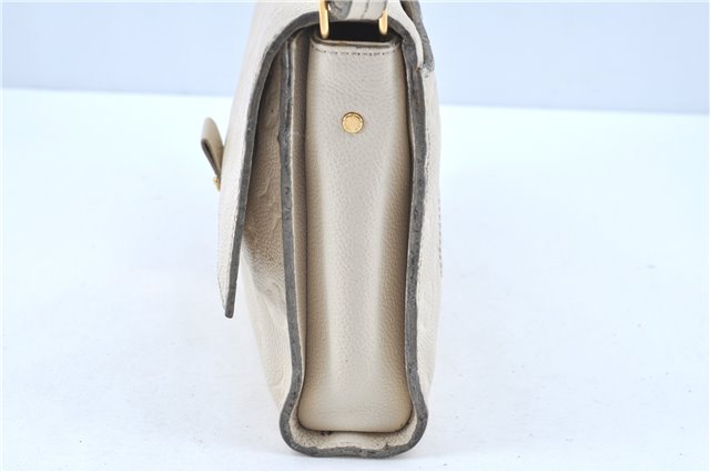 Auth Louis Vuitton Monogram Empreinte Fascinante Shoulder Bag M40807 White H9608