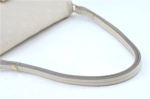 Auth Louis Vuitton Monogram Empreinte Fascinante Shoulder Bag M40807 White H9608