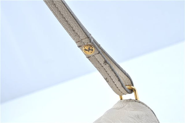 Auth Louis Vuitton Monogram Empreinte Fascinante Shoulder Bag M40807 White H9608