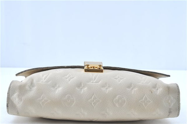 Auth Louis Vuitton Monogram Empreinte Fascinante Shoulder Bag M40807 White H9608