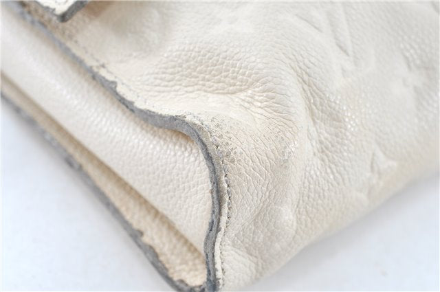 Auth Louis Vuitton Monogram Empreinte Fascinante Shoulder Bag M40807 White H9608