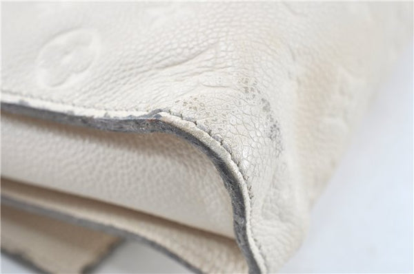 Auth Louis Vuitton Monogram Empreinte Fascinante Shoulder Bag M40807 White H9608