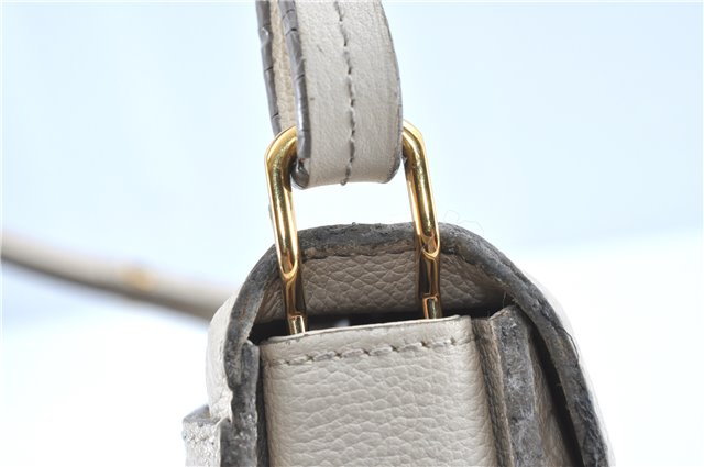 Auth Louis Vuitton Monogram Empreinte Fascinante Shoulder Bag M40807 White H9608