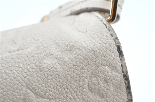 Auth Louis Vuitton Monogram Empreinte Fascinante Shoulder Bag M40807 White H9608
