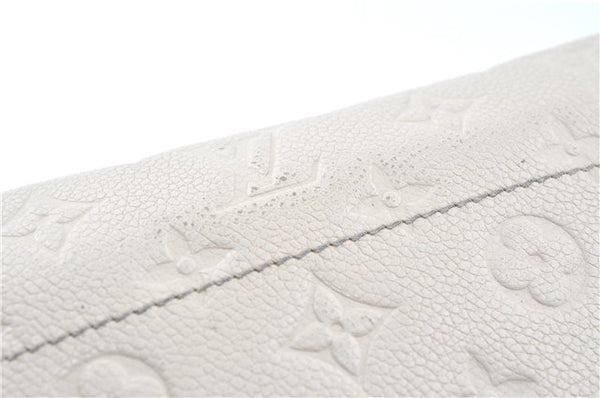 Auth Louis Vuitton Monogram Empreinte Fascinante Shoulder Bag M40807 White H9608