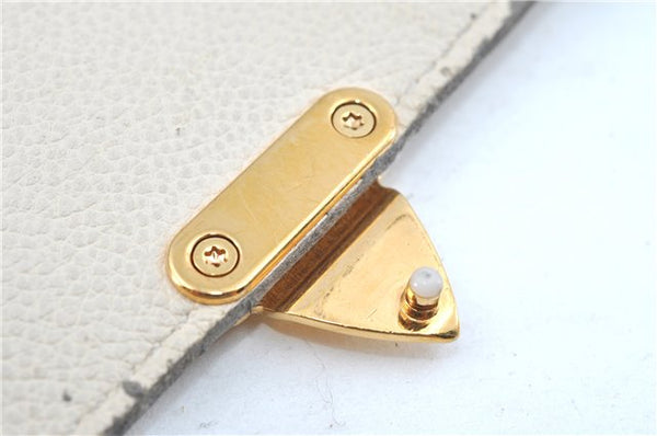 Auth Louis Vuitton Monogram Empreinte Fascinante Shoulder Bag M40807 White H9608