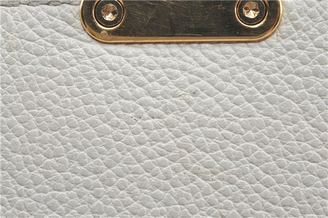 Auth Louis Vuitton Monogram Empreinte Fascinante Shoulder Bag M40807 White H9608