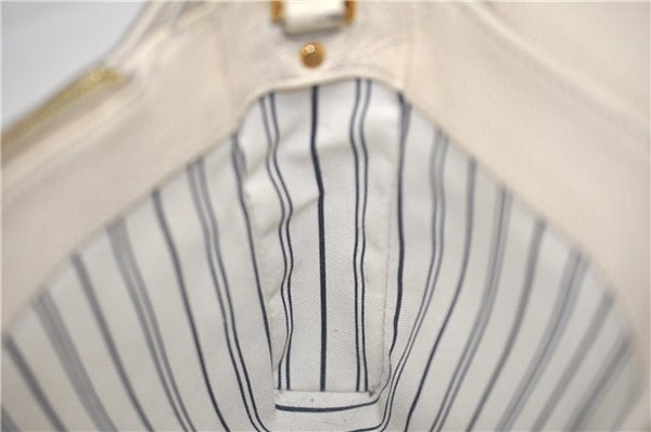 Auth Louis Vuitton Monogram Empreinte Fascinante Shoulder Bag M40807 White H9608