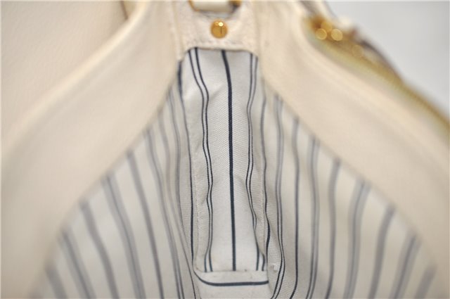 Auth Louis Vuitton Monogram Empreinte Fascinante Shoulder Bag M40807 White H9608