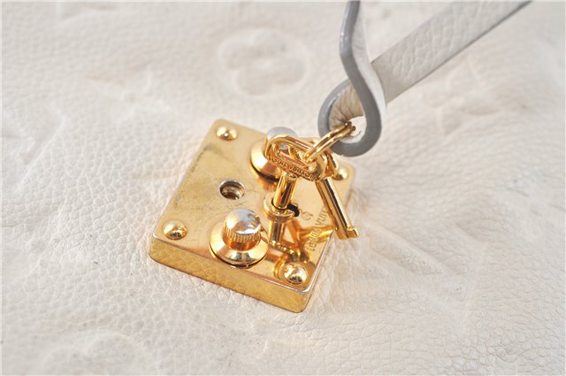 Auth Louis Vuitton Monogram Empreinte Fascinante Shoulder Bag M40807 White H9608