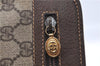 Authentic GUCCI Clutch Hand Bag Purse GG PVC Leather 0141226063 Brown H9612