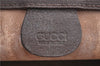 Authentic GUCCI Clutch Hand Bag Purse GG PVC Leather 0141226063 Brown H9612