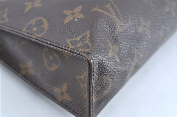Auth Louis Vuitton Monogram Poche Toilette 26 Cosmetics Pouch M47542 LV H9615
