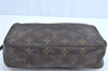 Auth Louis Vuitton Monogram Trousse Toilette 23 Clutch Hand Bag M47524 LV H9618