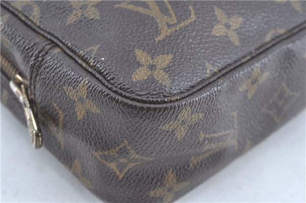 Auth Louis Vuitton Monogram Trousse Toilette 23 Clutch Hand Bag M47524 LV H9618