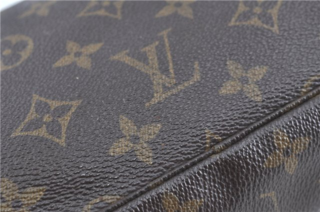 Auth Louis Vuitton Monogram Trousse Toilette 23 Clutch Hand Bag M47524 LV H9618