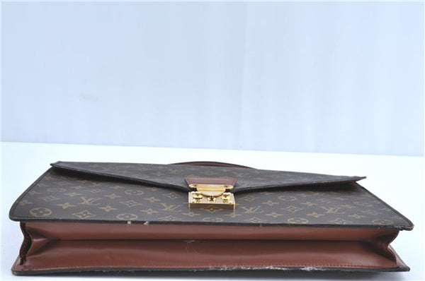 Auth Louis Vuitton Monogram Porte Documents Bandouliere M53338 Briefcase H9619