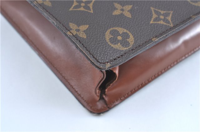 Auth Louis Vuitton Monogram Porte Documents Bandouliere M53338 Briefcase H9619