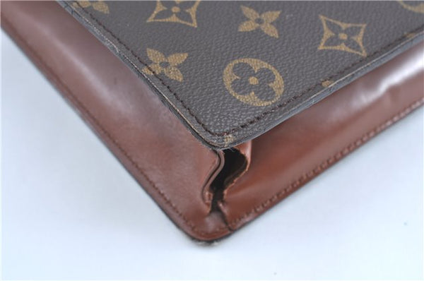 Auth Louis Vuitton Monogram Porte Documents Bandouliere M53338 Briefcase H9619