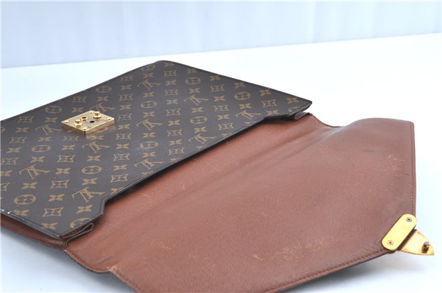 Auth Louis Vuitton Monogram Porte Documents Bandouliere M53338 Briefcase H9619