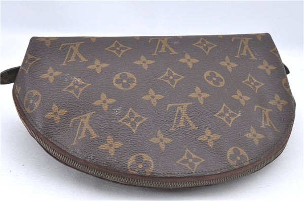 Louis Vuitton Monogram Trousse Demi Ronde 23 Cosmetic Pouch M47520 Junk H9620