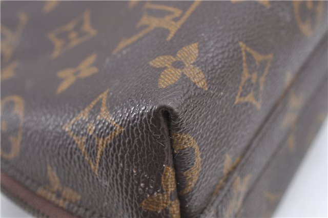 Louis Vuitton Monogram Trousse Demi Ronde 23 Cosmetic Pouch M47520 Junk H9620