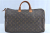 Authentic Louis Vuitton Monogram Speedy 40 Hand Bag M41522 LV H9621