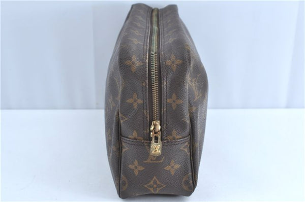 Auth Louis Vuitton Monogram Trousse Toilette 28 Clutch Hand Bag M47522 LV H9623