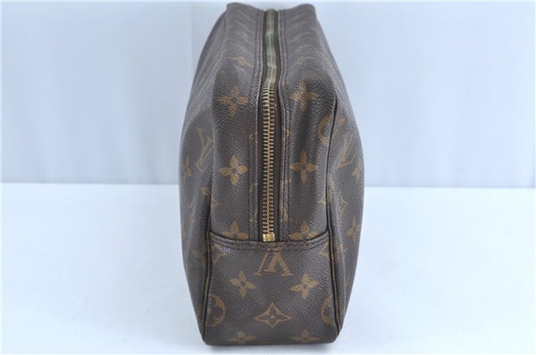 Auth Louis Vuitton Monogram Trousse Toilette 28 Clutch Hand Bag M47522 LV H9623