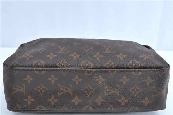 Auth Louis Vuitton Monogram Trousse Toilette 28 Clutch Hand Bag M47522 LV H9623