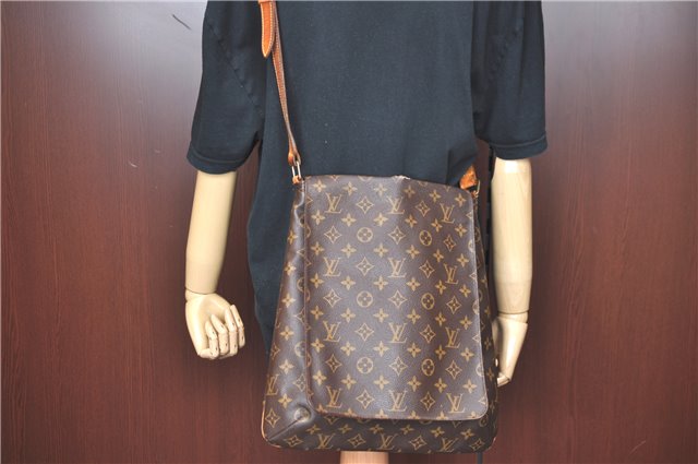 Authentic Louis Vuitton Monogram Musette Shoulder Cross Body Bag M51256 LV H9624