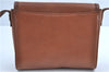 Authentic Burberrys Vintage Leather Shoulder Cross Body Bag Purse Brown H9625