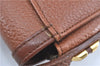 Authentic Burberrys Vintage Leather Shoulder Cross Body Bag Purse Brown H9625